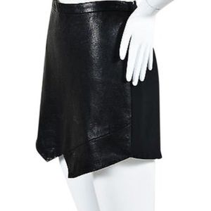 Leather mini skirt by mason
